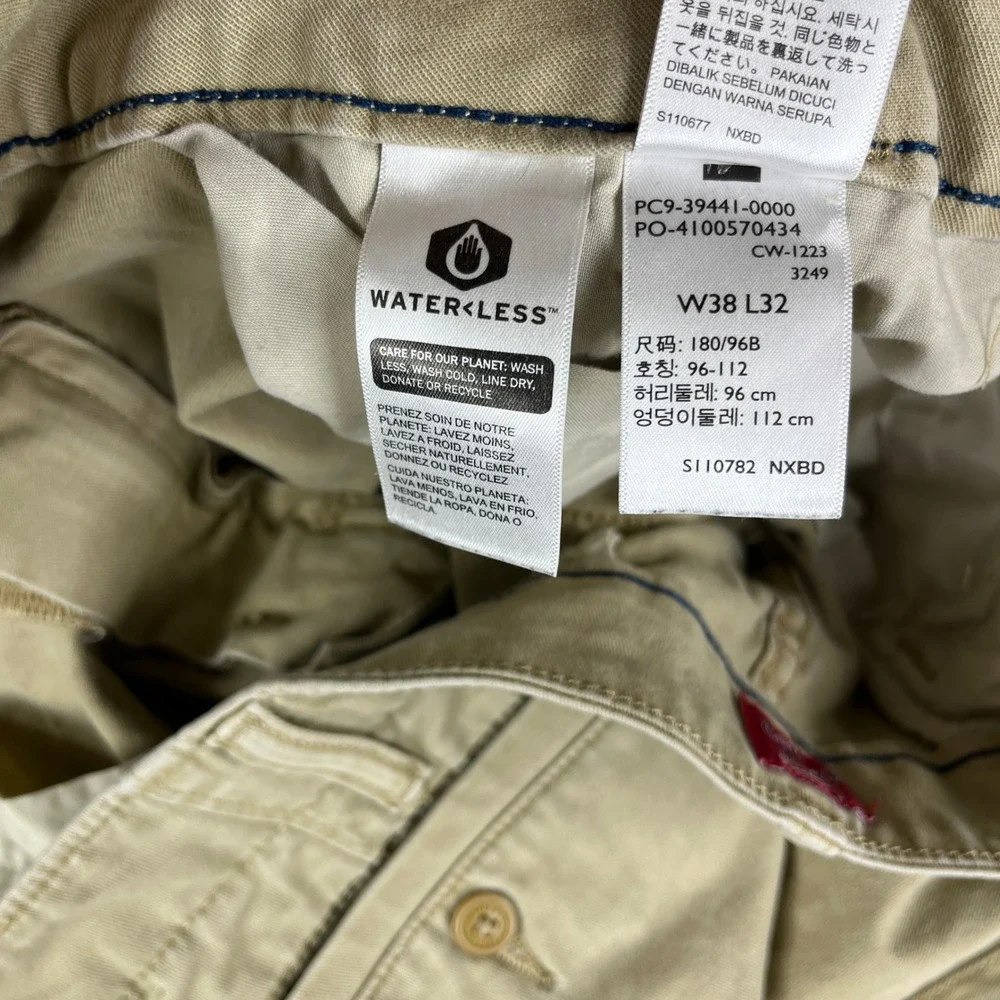 Levi's XX Cargo Taper Pants Men 38x32 Fits 36X30 Khaki Tan Utility‎ Workwear